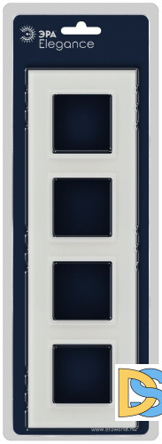 Рамка на 4 поста Эра Elegance 14-5104-01М Б0065838