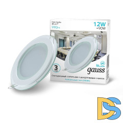 Встраиваемый светильник Gauss Glass 947111212