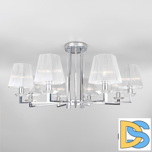 Потолочная люстра Eurosvet Alegria 60125/8 хром Smart (60114/8)