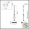 Подвесной светильник Odeon Light Pendant Krema 5441/1C