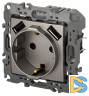 Розетка со шторами и 2 USB Эра 12-4109-16 Б0065729