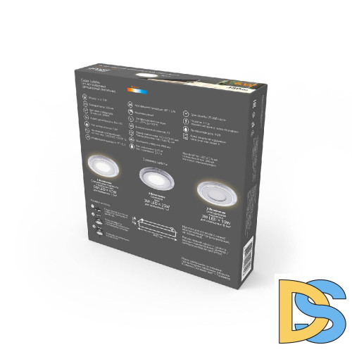 Встраиваемый светодиодный светильник Gauss Backlight Bubbles BL314