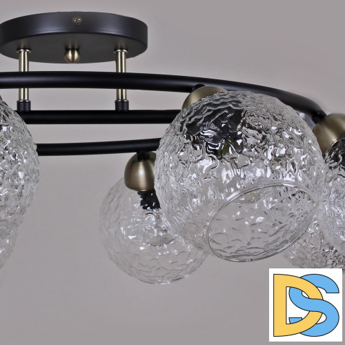 Люстра на штанге Illumico IL0296-8CSQ-79 BK AB