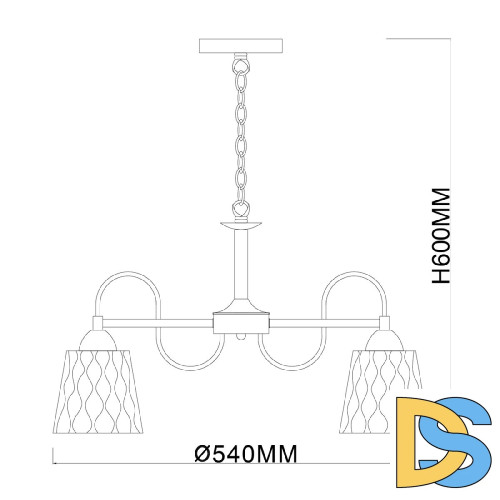 Подвесная люстра Escada Dream 1125/5PL