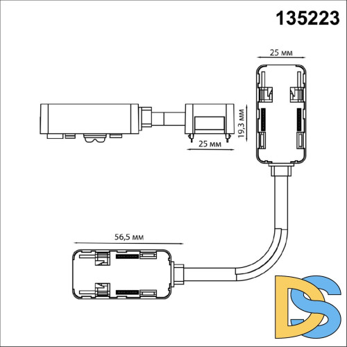 Токопровод для шинопровода Novotech Smal 135223