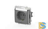 Розетка с крышкой, заземлением и защитой от детей ELBI Zena Vega 609-015600-219