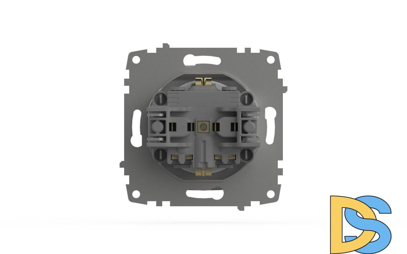 Розетка с крышкой, заземлением и защитой от детей ELBI Zena Vega 609-015600-219