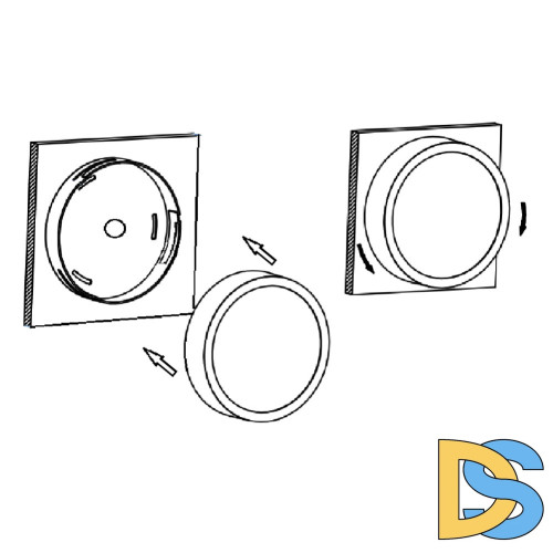 Потолочный светодиодный светильник Crystal Lux CLT 523C120 WH
