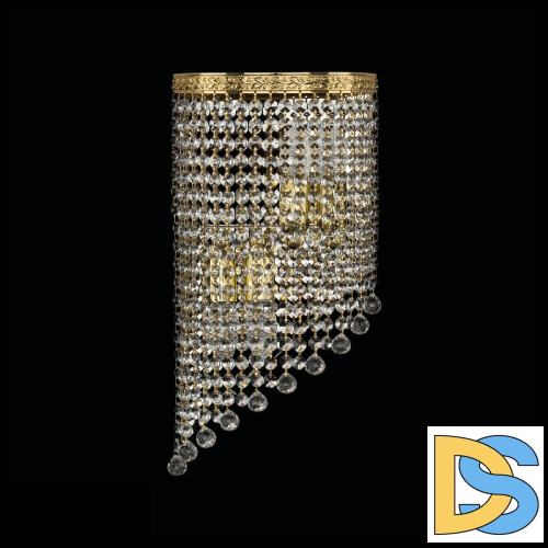 Настенный светильник Bohemia Ivele Crystal 83401BL/20IV-43 G Balls