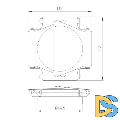 Шторки кашетирующие Arlight LGD-BARNDOORS-R85 (WH) 046761