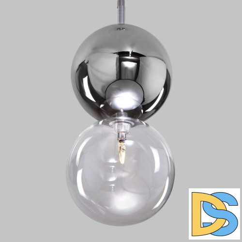Подвесной светильник Eurosvet Selisa 50091/1 хром/дымчатый