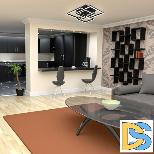 Потолочный светодиодный светильник Escada Union 10229/4LED Black