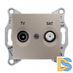 Розетка телевизионная оконечная ТV-SAT, Титан, серия Sedna, Schneider Electric