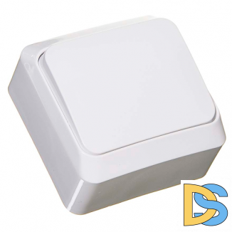 Выключатель Этюд 1-клавишный белый