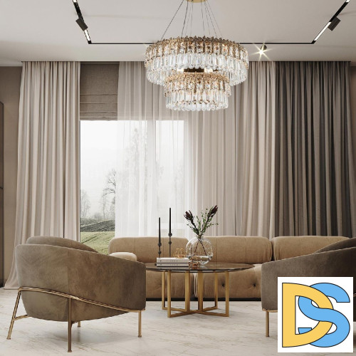 Подвесная люстра Modelux ML.830.800.500 GD