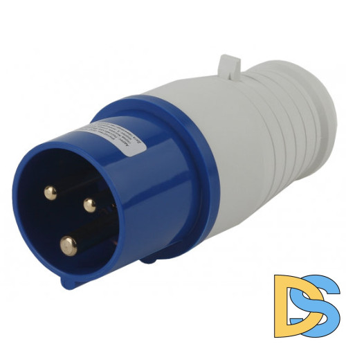 Вилка ЭРА V-16-2P-PE-IP44 переносная 013 2Р+РЕ 16А 220В IP44 Б0032849