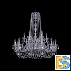 Подвесная люстра Bohemia Ivele Crystal 1402/12+6/300/h-91/2d Ni