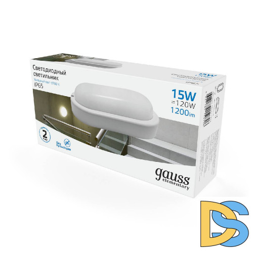 Настенно-потолочный светодиодный светильник Gauss Elementary 161411315