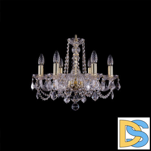 Подвесная люстра Bohemia Ivele Crystal 1402/6/160 G Leafs