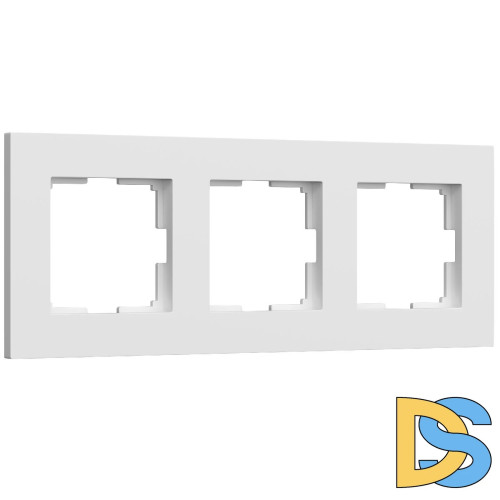 Рамка на 3 поста Slab белый матовый W0032961 4690389193439 a062796