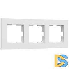 Рамка на 3 поста Slab белый матовый W0032961 4690389193439 a062796