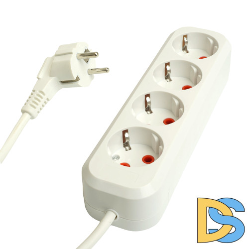 Удлинитель четырехместный Stekker Home 49389