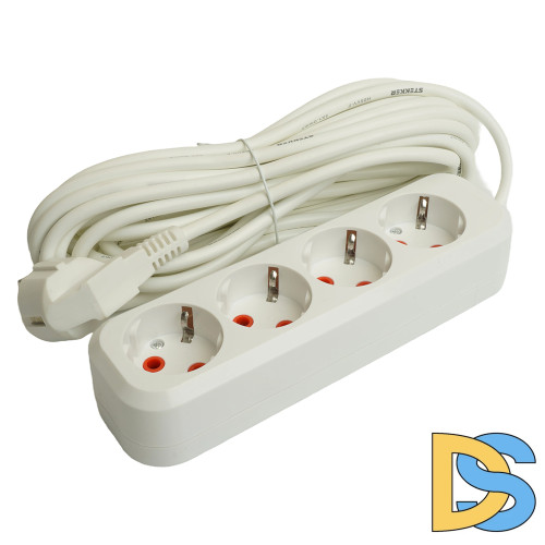 Удлинитель четырехместный Stekker Home 49389