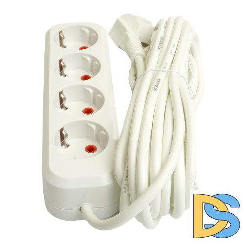 Удлинитель четырехместный Stekker Home 49389