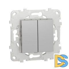 Переключатель двухклавишный перекрестный Schneider Electric Unica New NU521530