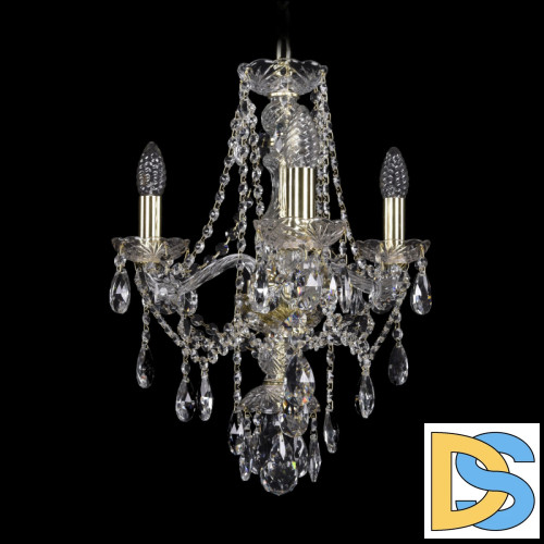 Подвесная люстра Bohemia Ivele Crystal 1415/3/141 G