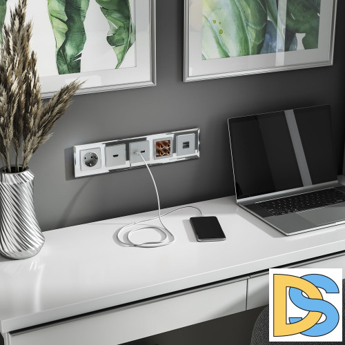 Акустическая розетка Werkel (серебряный) W1185006