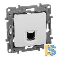 Розетка компьютерная RJ45 Legrand Etika 6 кат UTP белая 672253