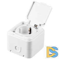 Розетка 1-местная с крышкой Stekker 32740