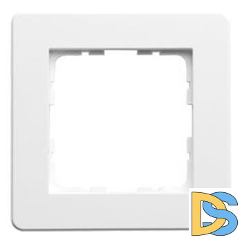 Рамка Jasmart G-Flex 1-постовая белый глянцевый поликарбонат G1101W