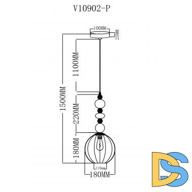 Подвесной светильник Moderli Charm V10904-P
