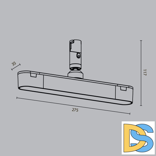 Трековый магнитный светильник Maytoni Basis Rot TR202-1-10W3K-B