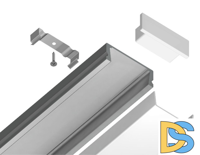 Алюминиевый накладной профиль Ambrella Light Alum Profile GP1700AL