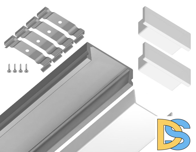 Алюминиевый накладной профиль Ambrella Light Alum Profile GP1700AL