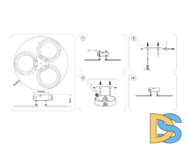 Потолочная люстра Ambrella Light Original Acrylica FA8942