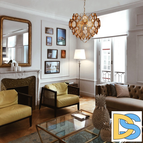 Подвесной светильник Crystal Lux Deseo SP6 D460 Gold