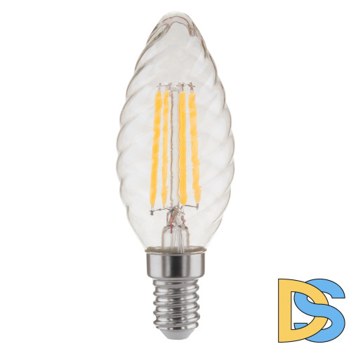 Филаментная светодиодная лампа Elektrostandard свеча витая прозрачная E14 7W 4200K 4690389041433