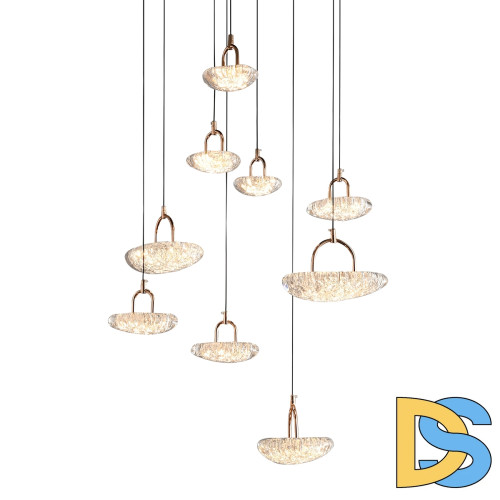 Каскадная люстра Delight Collection MT9125-9H french gold