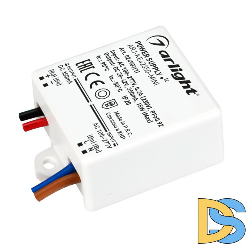 Блок питания Arlight ARJ-KE42350-MINI (15W, 350mA, PFC) 024903(1)
