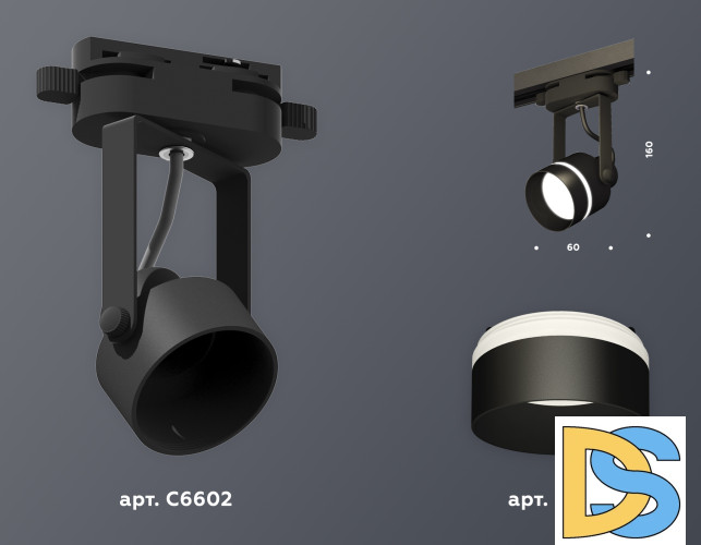 Трековый однофазный светильник Ambrella Light Track System XT6602081 (C6602, N6229)