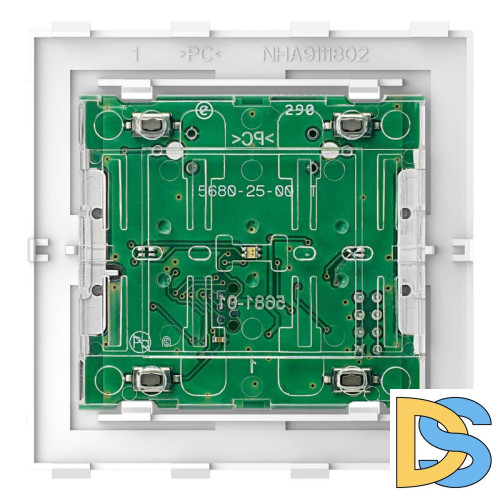 Кнопочный модуль Schneider Electric Merten D-Life PlusLink Wiser BLE двухклавишный MTN5123-6000