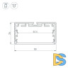 Профиль Arlight PLS-LOCK-W50-SMT-2000 ANOD 033772