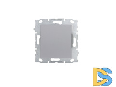 Выключатель одноклавишный без рамки серебристый Vesta-Electric Exclusive Silver Metallic