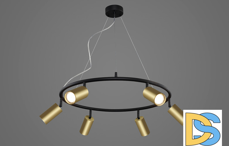 Подвесная люстра Crystal Lux CLT 015C6 D600 BL-GO