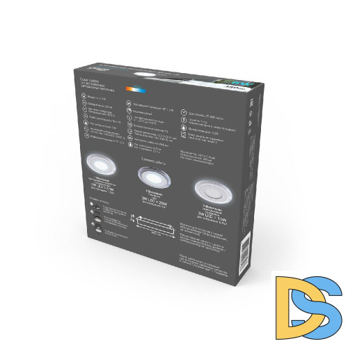 Встраиваемый светодиодный светильник Gauss Backlight Bubbles BL315