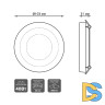 Встраиваемый светодиодный светильник Gauss Backlight Bubbles BL315